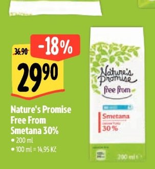 Nature's Promise Free From Smetana 30%