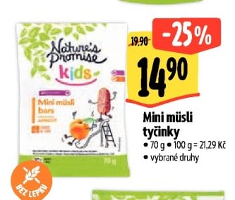 Mini müsli tyčinky