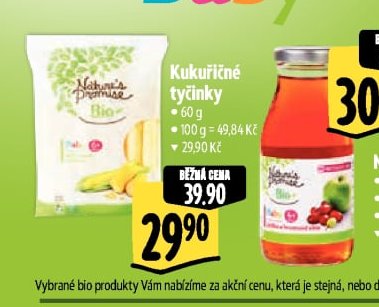 Nature's Promise Bio Kukuřičné tyčinky