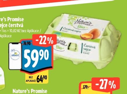 Nature's Promise Bio Vejce čerstvá