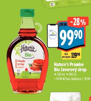 Nature's Promise Bio Javorový sirup