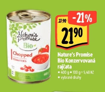 Nature's Promise Bio Konzervovaná rajčata