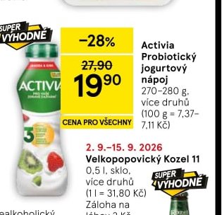 Activia Probiotický jogurtový nápoj
