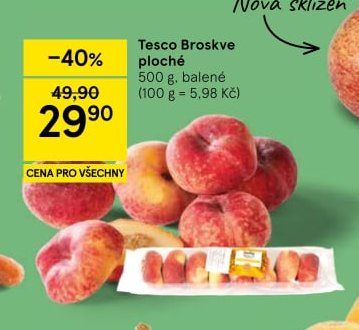 Tesco Broskve ploché