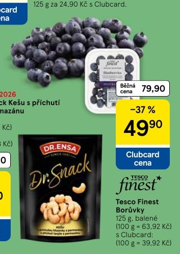 Tesco Finest Borůvky