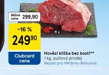 Hovězí kližka bez kosti