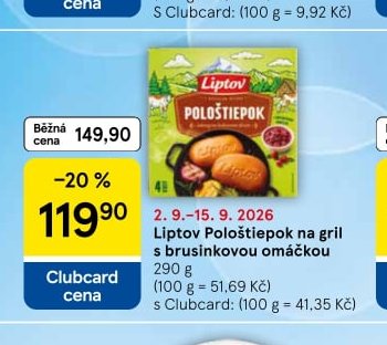 Liptov Pološtiepok na gril s brusinkovou omáčkou 290 g