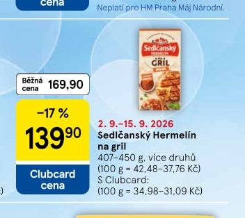 Sedlčanský Hermelín na gril 407-450 g