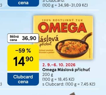 Omega máslová příchuť 200 g