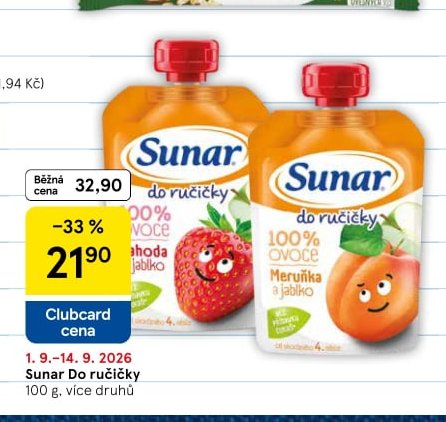 Sunar do ručičky 100 g