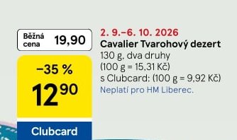 Cavalier Tvarohový dezert
