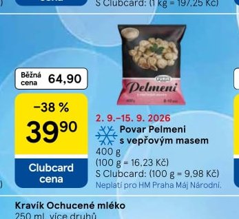 Povarské Pelmeni s vepřovým masem