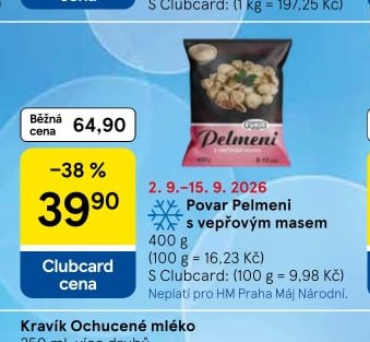 Povarské Pelmeni s vepřovým masem