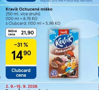 Kravík Ochucené mléko