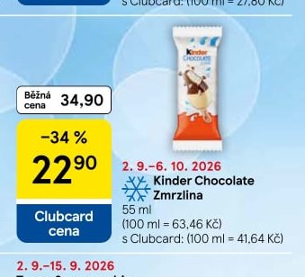 Kinder Chocolate Zmrzlina