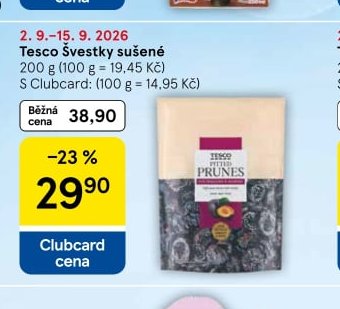 Tesco Švestky sušené