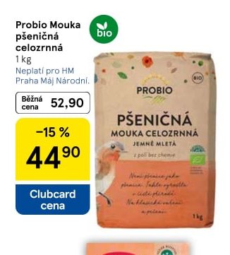 Probio Mouka pšeničná celozrnná