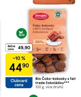 Zemanka Čoko-kokosky s fair trade čokoládou
