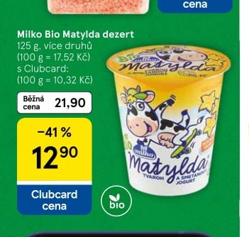 Milko Bio Matylda dezert