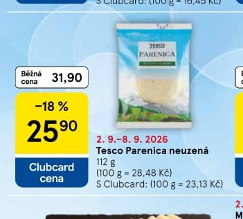 Tesco Parenica neuzená