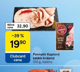 Ponnath Kapiový salám krájený