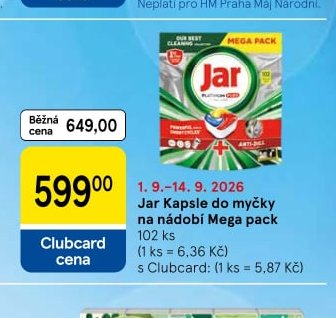 Jar Kapsle do myčky na nádobí Mega pack