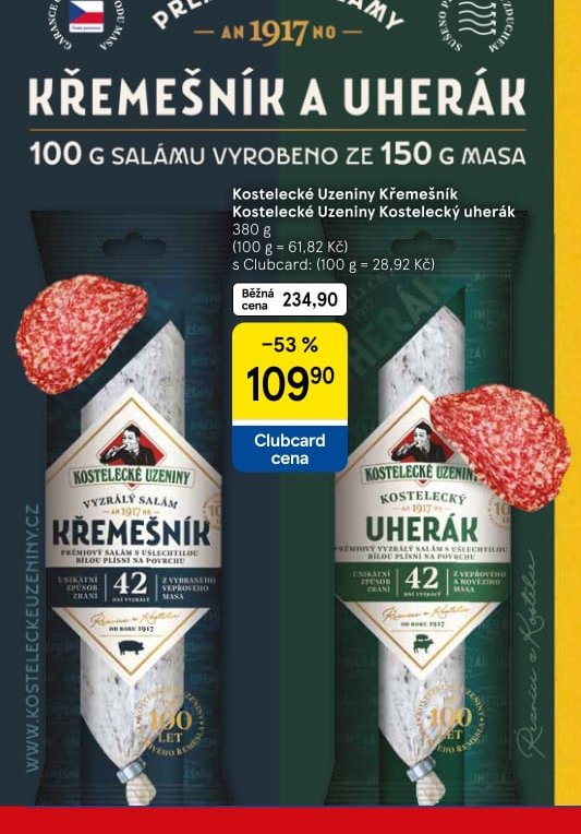 Kostelecké Uzeniny Křemešník / Uherák
