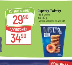 Dupetky, Twistky