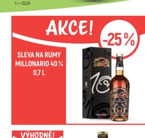 Sleva na rumy Millonario