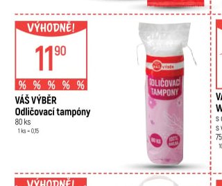 Váš Výběr Odličovací tampóny
