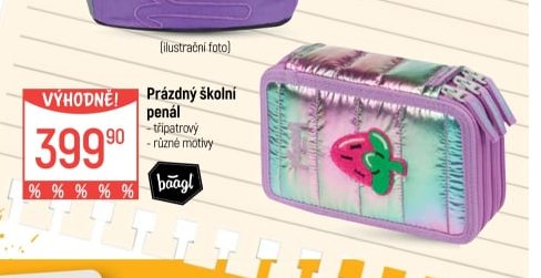 Prázdný školní penál