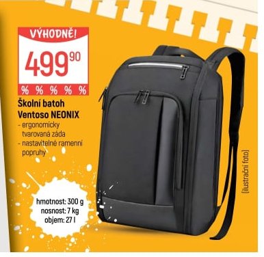 Školní batoh Ventoso NEONIX