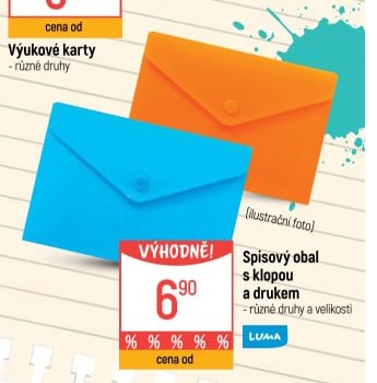 Spisový obal s klopou a drukem