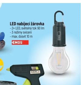 LED nabíjecí žárovka