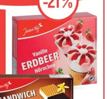 Vanille Erdbeer Hörnchen