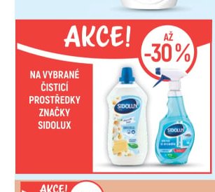 Čisticí prostředky značky Sidolux
