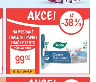 Toaletní papíry značky Tento