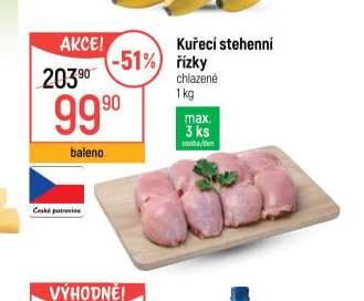 Kuřecí stehenní řízky