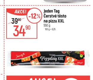 Jeden Tag Čerstvé těsto na pizzu XXL