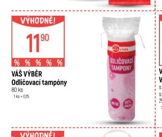 Váš Výběr Odličovací tampóny