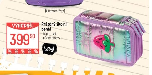 Prázdný školní penál