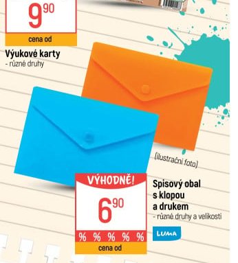 Spisový obal s klopou a drukem