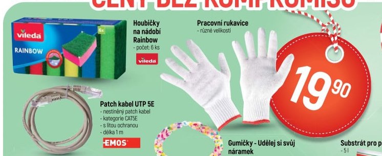 Houbičky na nádobí Rainbow