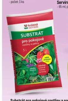 Substrát pro pokojové rostliny a palmy