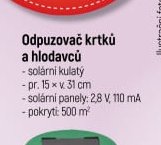 Odpužovač krtků a hlodavců