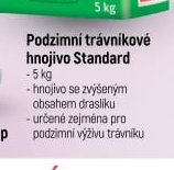 Podzimní trávníkové hnojivo Standard