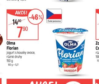 Olma Florian jogurt s kousky ovoce