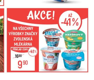 Na všechny výrobky značky Zvolenská mlékárna