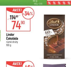 Lindor Čokoláda