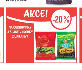 Cukrovinky a slané výrobky z Ukrajiny